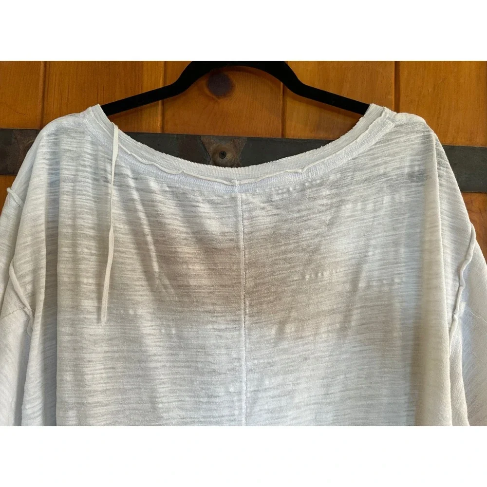 Totally destroyed White Tee M-XL. Holes, Paint stains, Paper Thin thrashed